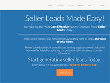 Tablet Screenshot of housevalueleads.com